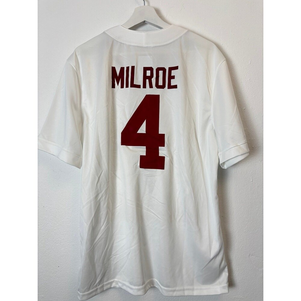 Nike Engineered Alabama Crimson Tide Jalen Milton white Mens M New Football